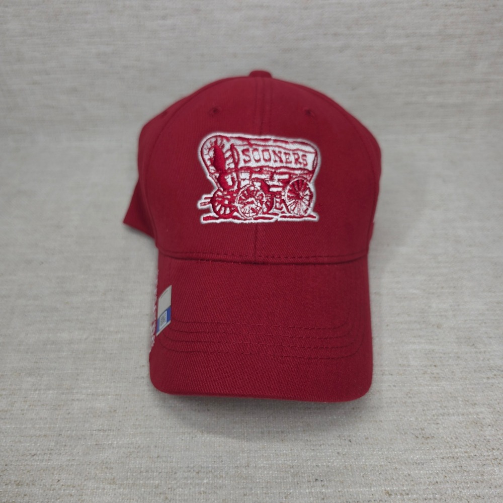 Oklahoma Sooners Russell Athletic Hat Crimson Red Sooner Schooner Adjustable Cap